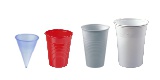 Plastikbecher einfarbig