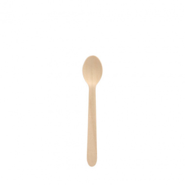 100 Kaffeelöffel, Holz -pure- 11 cm