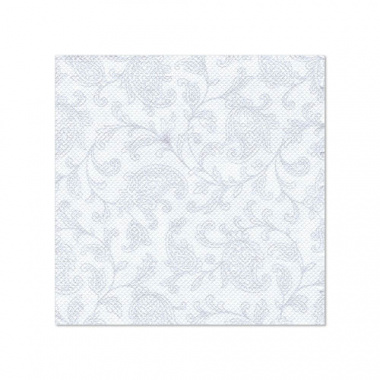 20 Servietten -ROYAL Collection- 1/4-Falz 25 cm x 25 cm weiss -Ornaments-