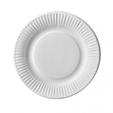 100 Teller, Pappe -pure- rund Ø 19 cm weiss extra stark