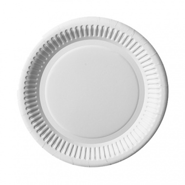 100 Teller, Pappe rund Ø 20 cm weiss