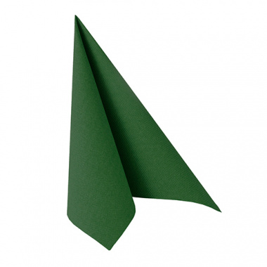20 Servietten -ROYAL Collection- 1/4-Falz 33 cm x 33 cm dunkelgrün