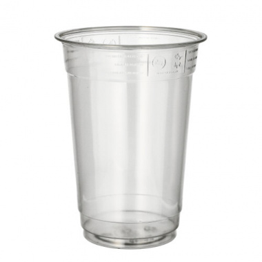 50 Trinkbecher -Hurricane- PET 0,4 l Ø 9,5 cm 12,5 cm glasklar