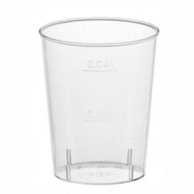 40 Gläser für Schnaps, PS 4 cl Ø 4,2 cm 5,2 cm glasklar