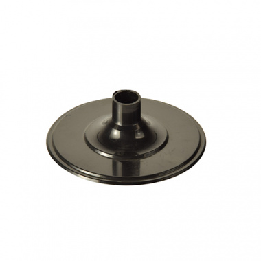 50 Unterteile für Stiel-Gläser, PS rund Ø 6,55 cm 2,05 cm schwarz