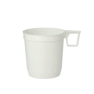 40 Kaffeetassen, PS 0,25 l Ø 8 cm 8,5 cm weiss