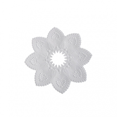 100 Kerzen-Manschetten rund Ø 10 cm weiss