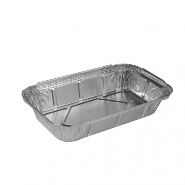 50 Schalen, Alu eckig 650 ml 22 cm x 12,8 cm x 3,5 cm für Lasagne