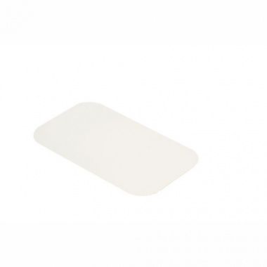 50 Einlegedeckel, Pappe PE beschichtet eckig 22 cm x 12,8 cm