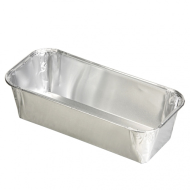 10 Kastenformen, Alu eckig 1,09 l 23,2 cm x 10,8 cm x 5,3 cm