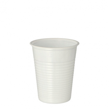 50 Trinkbecher, PS -Economy- 0,18 l Ø 7,03 cm 8,8 cm weiss