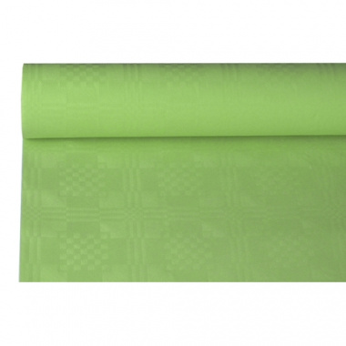 Papiertischtuch mit Damastprägung 8 m x 1,2 m olive