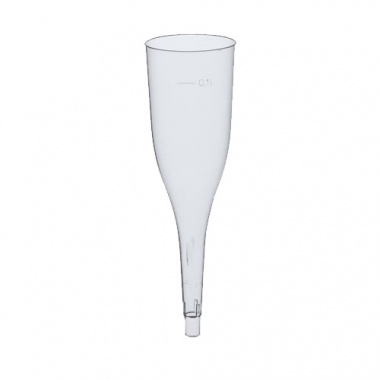 50 Stiel-Gläser (Oberteile) für Sekt, PS 0,1 l Ø 5 cm 17,5 cm glasklar