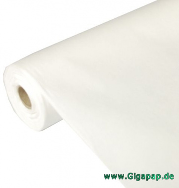 Tischdecke weiß 40m x 0,9m stoffähnlich, Vlies soft selection auf Rolle