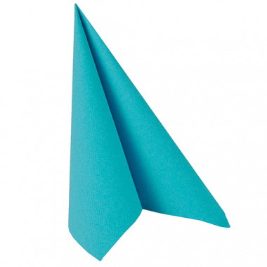50 Servietten -ROYAL Collection- 1/4-Falz 40 cm x 40 cm türkis