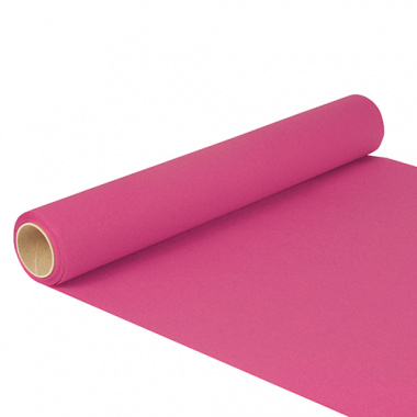 Tischläufer, Tissue -ROYAL Collection- 5 m x 40 cm fuchsia auf Rolle