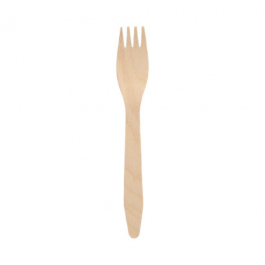 100 Gabeln, Holz pure 16,5 cm