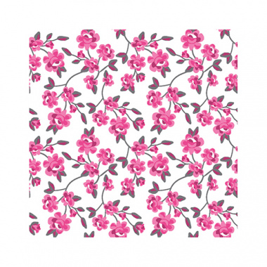20 Servietten, 3-lagig 1/4-Falz 25 cm x 25 cm fuchsia Milleflora
