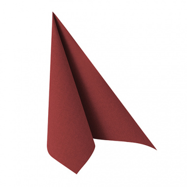 50 Servietten ROYAL Collection 1/4-Falz 33 cm x 33 cm bordeaux