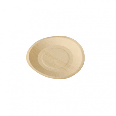 50 Fingerfood - Teller, Holz pure rund Ø 19 cm · 2 cm