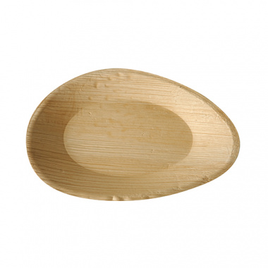 6 Teller, Palmblatt pure oval 26 cm x 17 cm x 2,5 cm