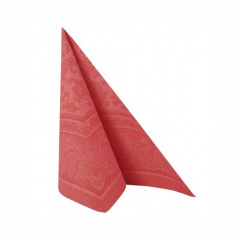 20 Servietten \ROYAL Collection\ 1/4-Falz 40 cm x 40 cm rot \Ornaments\- 11418