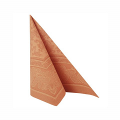 50 Servietten ROYAL Collection 1/4-Falz 40 cm x 40 cm terracotta Ornaments
