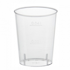 40 Gläser für Schnaps, PS 4 cl Ø 4,2 cm 5,2 cm glasklar
