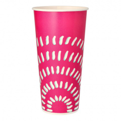 50 Trinkbecher, Pappe 0,5 l Ø 8,95 cm 16,83 cm weiss
