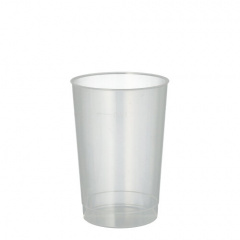 40 Trinkbecher, PP 0,2 l Ø 6,8 cm 9,8 cm transluzent unzerbrechlich