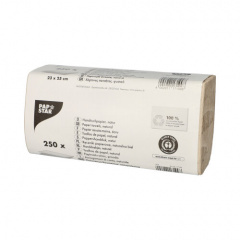 250 Blatt Handtuchpapier 23 cm x 25 cm grau Zick Zack, 1-lagig