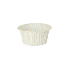 20 Muffins-Backförmchen Ø 5 cm 3,5 cm weiss