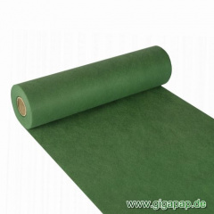 Tischläufer, stoffähnlich, Vlies soft selection 24 m x 40 cm dunkelgrün auf Rolle