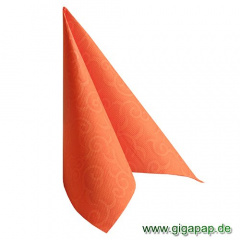 50 Servietten ROYAL Collection 1/4-Falz 40 cm x 40 cm nektarine Casali