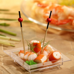 250 Fingerfood - Spieße 7 cm -Red Pearl-