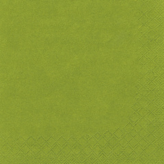 250 Servietten, 3-lagig 1/4-Falz 33 cm x 33 cm olivgrün