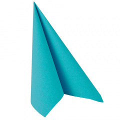 20 Servietten -ROYAL Collection- 1/4-Falz 40 cm x 40 cm türkis