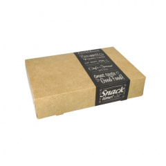 10 Transport- und Catering-Kartons pure eckig 8 cm x 24,7 cm x 35,7 cm Good Food klein