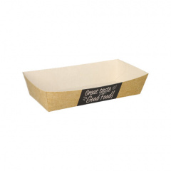 50 Pommes-Frites-Trays pure 3,5 cm x 7 cm x 15 cm Good Food groß