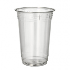 50 Trinkbecher -Hurricane- PET 0,4 l Ø 9,5 cm 12,5 cm glasklar