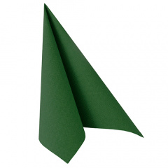50 Servietten -ROYAL Collection- 1/4-Falz 40 cm x 40 cm dunkelgrün