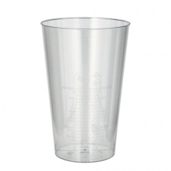 50 Trinkbecher, PS 0,4 l Ø 9 cm 13 cm glasklar