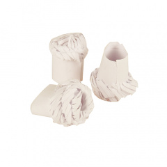100 Geflügelmanschetten Ø 1,8 cm 4,5 cm weiss