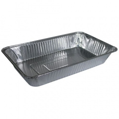 3 Gastronorm-Behälter, Alu eckig 8,5 l 52,7 cm x 32,6 cm x 8 cm 1/1