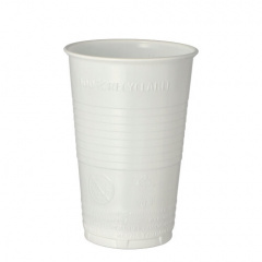 100 Trinkbecher, PP 0,3 l Ø 7,8 cm 11,3 cm weiss