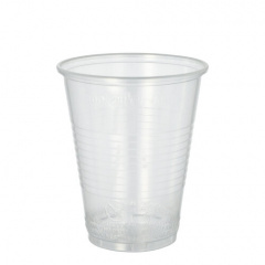 50 Trinkbecher, PP 0,3 l Ø 9,5 cm 11,1 cm transparent mit Schaumrand