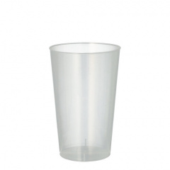 25 Trinkbecher, PP 0,3 l Ø 7,8 cm 11,8 cm transluzent unzerbrechlich
