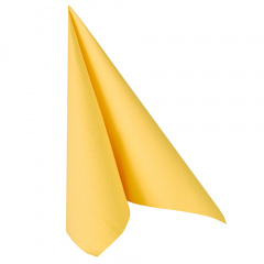 20 Servietten -ROYAL Collection- 1/4-Falz 40 cm x 40 cm gelb