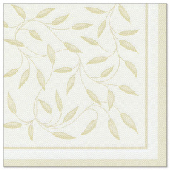 20 Servietten \ROYAL Collection\ 1/4-Falz 40 cm x 40 cm champagner \New Mediterran\- 16926