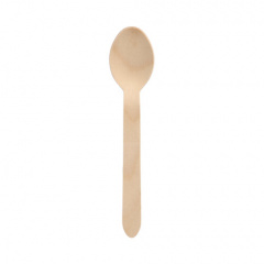 100 Löffel, Suppenlöffel aus Holz -pure- 15,7 cm